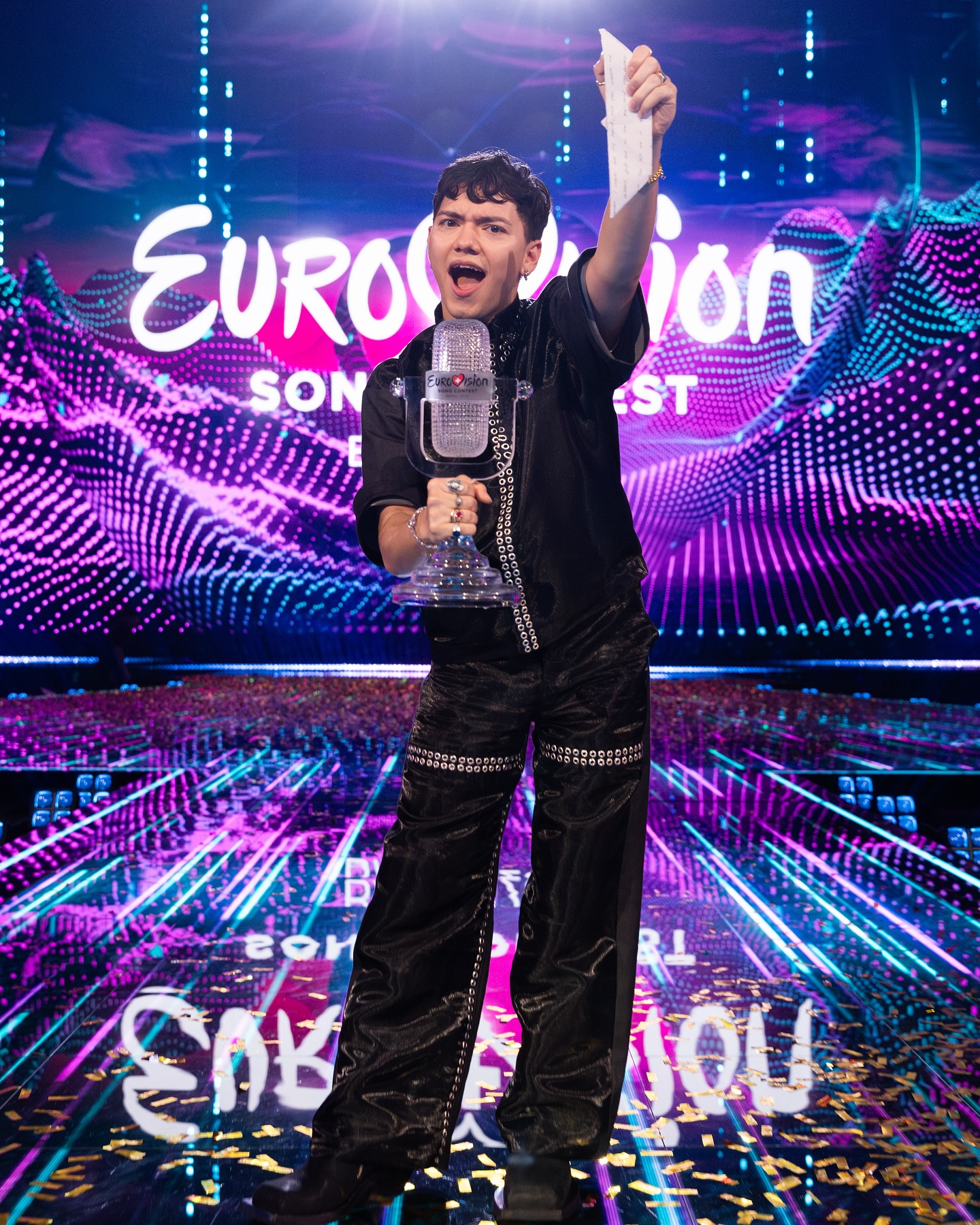 奧地利歌手JJ獲2025年比賽冠軍。（FB@Eurovision Song Contest）